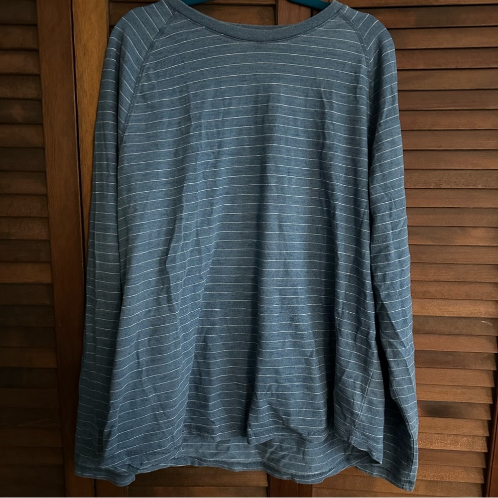 Goodthreads blue striped long sleeve t-shirt